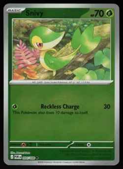 Snivy 004/088 Common Perfect Order Pokemon Reverse Holo Near Mint - Image 1