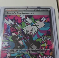 Pokemon Roxie's Performance Full Art Holo Trainer Supporter Dark Explorers Ultra - Image 1