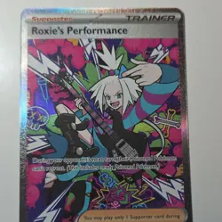 Pokemon Roxie's Performance Full Art Holo Trainer Supporter Dark Explorers Ultra - Image 2