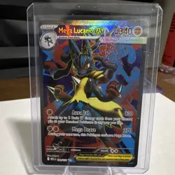 Pokemon TCG Mega Lucario EX Me01 Ultra Rare Holo 160/132 EN - Image 1