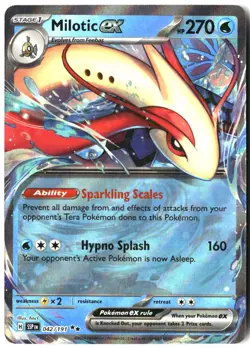 Milotic ex 042/191 Double Rare Surging Sparks Pokemon Holo Near Mint - Image 1