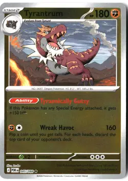 Tyrantrum 045/088 Holo Rare Perfect Order Pokemon Reverse Holo Near Mint - Image 1