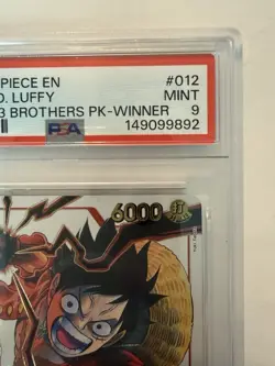 PSA 9 Mint 3rd Anniversary Winner Monkey.D.Luffy ST01-012 - Image 4