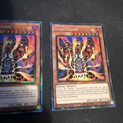 Lava Golem :: Collector's Rare :: RA01-EN001 1st Edition YuGiOh x3 playset - Image 4
