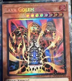 Lava Golem :: Collector's Rare :: RA01-EN001 1st Edition YuGiOh x3 playset - Image 5