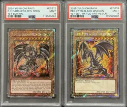 2024 PSA 9 YUGIOH PLATINUM SECRET RARE RED EYES BLACK DRAGON SET 💫 - Image 1