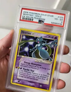 Mewtwo 103/110 Gold Star - EX Holon Phantoms *PSA 4 - VG-EX* Holo Pokemon Card - Image 4