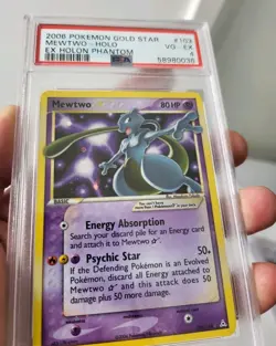 Mewtwo 103/110 Gold Star - EX Holon Phantoms *PSA 4 - VG-EX* Holo Pokemon Card - Image 5