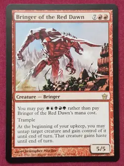 Magic The Gathering FIFTH DAWN BRINGER OF THE RED DAWN red card MTG - Image 1
