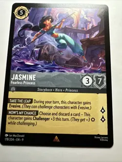Jasmine - Fearless Princess 178/204 Fabled Regular 2025 Disney Lorcana Card NM - Image 3