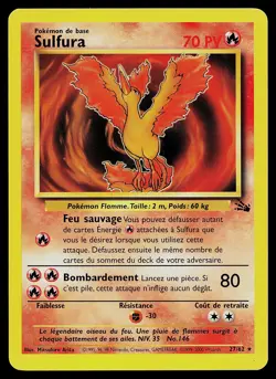 Pokemon Card - Moltres Sulfura Fossil French 27/62 Rare - Image 1