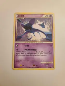 Pokemon TGC 2010 Unleashed Zubat 70/95 Regular Uncommon card in Near Mint - Image 1