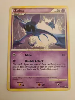 Pokemon TGC 2010 Unleashed Zubat 70/95 Regular Uncommon card in Near Mint - Image 2