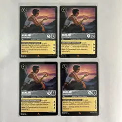 x4 Lorcana Disney 182/204 Namaari Resolute Daughter Rare Card 4x Playset - Image 1