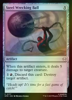 MTG Steel Wrecking Ball Foil ** Marvel's Spider-Man ** English - Image 1