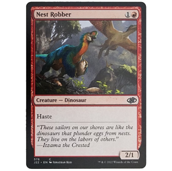 x1 Nest Robber J22 MTG M/NM Common Red Creature Dinosaur Haste Jumpstart 2022 - Image 1