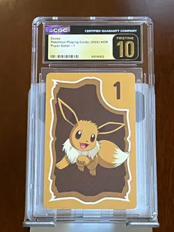 Pokemon Eevee #1 Paper Safari Korean CGC 10 Pristine - Image 1