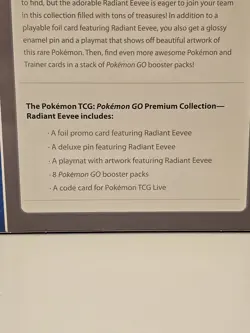 Pokemon TCG POKEMON GO RADIANT EEVEE PREMIUM COLLECTION BOX SEALED BrandNEW 2022 - Image 2
