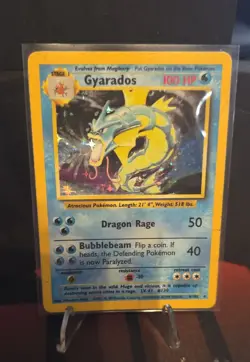 Pokemon TCG Gyarados Base Set 6/102 Holo 1999-2000 Wizards Base Set Copyright... - Image 1