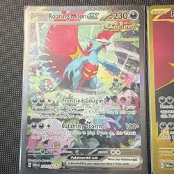 Nintendo Pokemon TCG Roaring Moon ex Paradox Rift Full Art Foil Lot 2 251/182 - Image 2