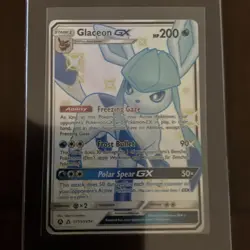 Glaceon GX Shiny Holo Rare Hidden Fates Shiny Vault SV55/SV94 Mint Pokemon TCG - Image 1