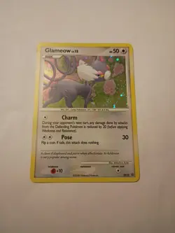 Glameow Pokemon Diamond & Pearl Black Star Promo #DP23 2007 - Image 1