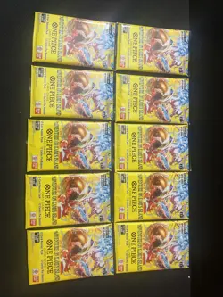 10 PACKS Lot One Piece English OP-15 Adventure on Kami’s Island of God SEALED - Image 1