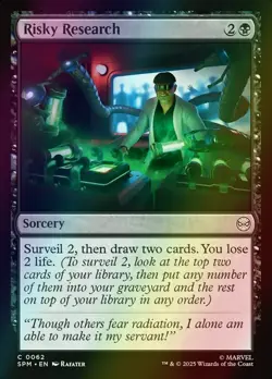MTG Risky Research Foil ** Marvel's Spider-Man ** English - Image 1