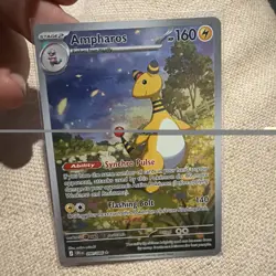 Ampharos 090/086 Illustration Rare Chaos Rising Pokemon TCG NM - Image 1