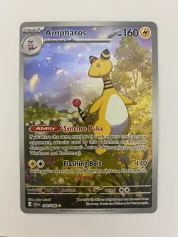 Ampharos 090/086 Illustration Rare Full Art Chaos Rising NM Pokemon TCG - Image 1