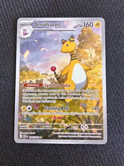 Pokemon TCG Ampharos 090/086 Chaos Rising Illustration Rare Pokemon Card - NM - Image 1