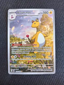 Pokemon TCG Ampharos 090/086 Chaos Rising Illustration Rare Pokemon Card - NM - Image 2
