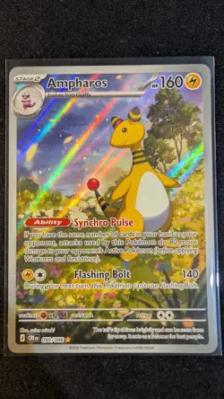 Ampharos 090/086 Illustration Rare NM - Chaos Rising | Pokemon TCG - Image 1