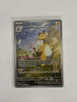 Pokemon Tcg Ampharos 090/086 Chaos Rising Illustration Rare Holo - Image 1