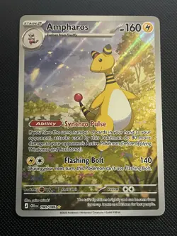 Pokemon TCG Ampharos 090/086 Chaos Rising Illustration Rare Nm - Image 1