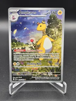 Pokemon TCG Ampharos 090/086 Chaos Rising Illustration Rare, Near Mint Condition - Image 1