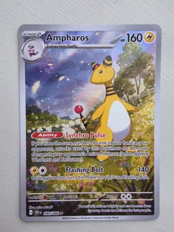 Pokemon TCG Ampharos 090/086 Illustration Rare Chaos Rising English Card Holo - Image 1