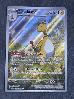 Pokemon TCG Ampharos 090/086 Chaos Rising Illustration Rare Pack Fresh - Image 1