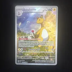 Pokemon TCG Chaos Rising - Ampharos 090/086 Illustration Rare Full Art Card NM - Image 1