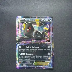 Umbreon EX 55/124 Holo EX Rare Fates Collide Pokemon Trading Card NM - Image 1
