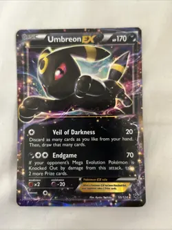Pokemon Umbreon EX TCG Holo Card 55/124 Ultra Rare XY Fates Collide - Image 3