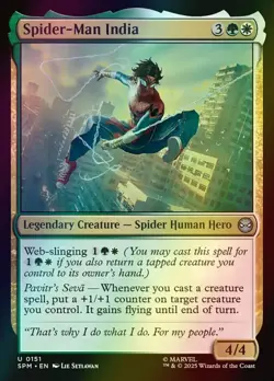 MTG Spider-Man India Foil ** Marvel's Spider-Man ** English - Image 1