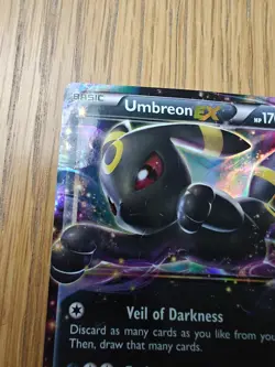 Umbreon EX 55/124 Fates Collide Pokemon Card - Poor Condition - Image 4