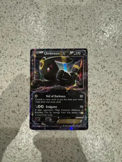Pokemon Umbreon EX TCG Holo Card 55/124 Ultra Rare XY Fates Collide - Image 1