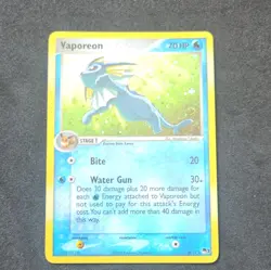 Pokemon Vaporeon Holo Rare 006/017 POP Series 3 English NM Swirl!!! - Image 1
