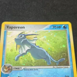 Pokemon Vaporeon Holo Rare 006/017 POP Series 3 English NM Swirl!!! - Image 3