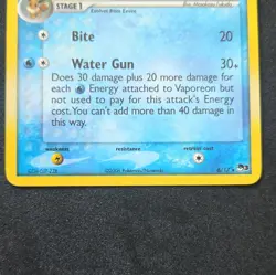 Pokemon Vaporeon Holo Rare 006/017 POP Series 3 English NM Swirl!!! - Image 4