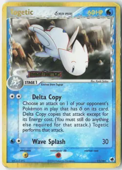 Togetic (Delta Species) Dragon Frontiers 11/101 Pokemon Card Holo - Image 1