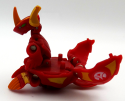 Bakugan Helix Dragonoid Pyrus Red 730G Battle Brawlers Figure Only No Card - Image 3