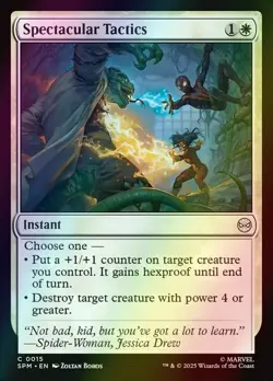 MTG Spectacular Tactics Foil ** Marvel's Spider-Man ** English - Image 1